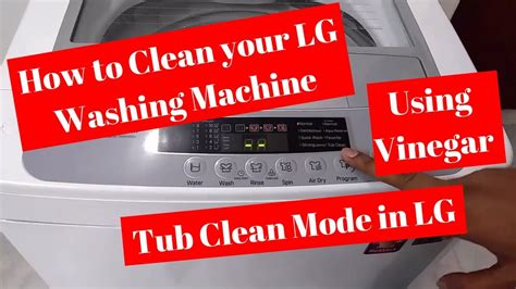 how to do a tub clean on lg washing machine